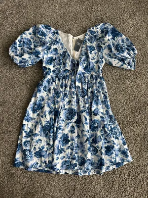 Cinch-Front Poplin Mini Dress thumbnail 1