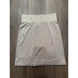 Nike Air Striped Knit‎ Mini Skirt Tan Brown Casual Athletic Women's XS ribbed thumbnail 3