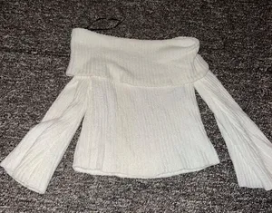 Forever 21 White Crow Off The Shoulder Sweater thumbnail 3