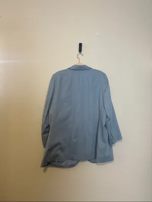 Madewell The Plus Larsen Blazer‎ in Drapeweave In Overcast Size 2X NWT thumbnail 9