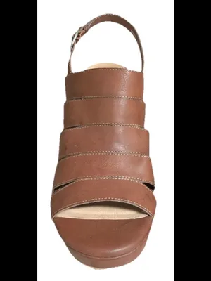 Torrid Shoes Platform Wedge Heels Sandals Size 9.5 Brown NEW thumbnail 4