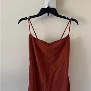 SKIMS Fits Everybody Long Slip Dress - Bronze, Size Large, $78 thumbnail 5