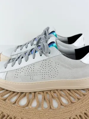 NEW P448 Jack Sneakers White Metallic Women’s Sz 41 EU 9.5 US thumbnail 6