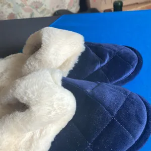 FINAL MARKDOWN Cozy Blue Slippers medium 7/8 thumbnail 2