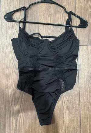Lace Bodysuit Black thumbnail 1