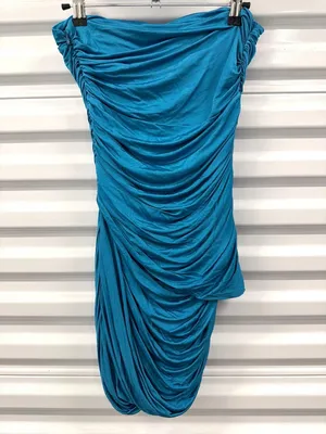 Gauge81 Talsi Mini Dress Deep Lagoon Womens Sizes Medium thumbnail 5