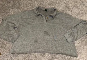Wild Fable Cropped Henley Top thumbnail 1