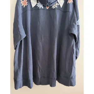 Free People Saint Sweatshirt Hoodie Tunic Top Embroidered Oversized‎ Size Small thumbnail 6