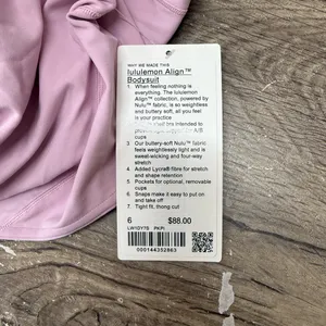 lululemon pink Align 
Bodysuit size 6 NWT‎ thumbnail 4