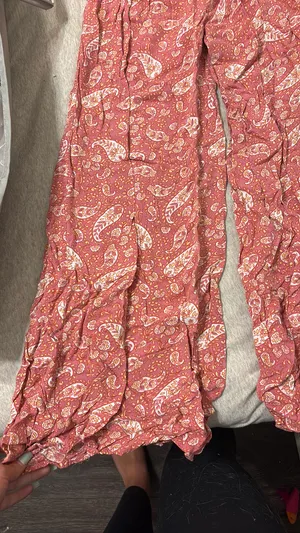 Patrons of Peace Pink flowy pants thumbnail 1