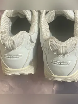 Skechers White Women's Platform Shape-Ups Sneakers size 8 casual sporty gym thumbnail 3
