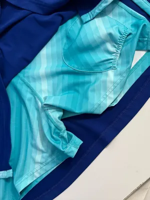 Champion Blue Athletic Skort with Teal Accents thumbnail 3