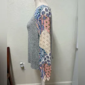 FREEBIRD Heather Gray Knit Top Size XL thumbnail 15