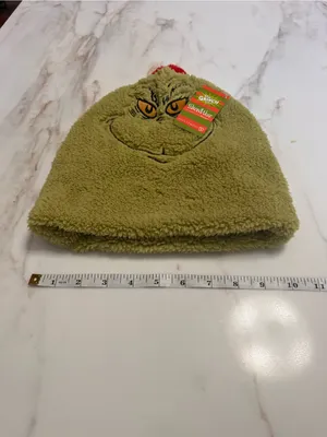 Dr. Seuss THE GRINCH Snow Wear Beanie Hat Fleece Winter NWT Unisex thumbnail 6