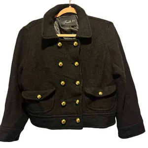 Faith 21 double‎ breasted jacket size L Gold Size L thumbnail 1