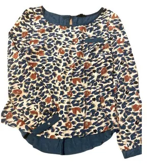 Edge Turquoise/Cream Blouse thumbnail 1