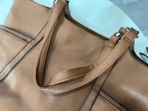 Everyday Classic Brown Leather Tote Tan thumbnail 12