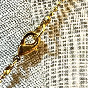 Tibetan brass mosaic Horn Pendant necklace thumbnail 7