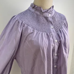 Pomander Place Emory Smocked Lilac Top thumbnail 2