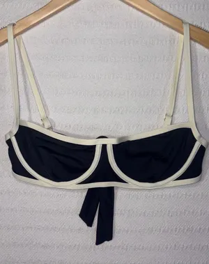Monday Swimwear Womens Colorblock Balconette Bikini Top Size S Resort Beach thumbnail 1