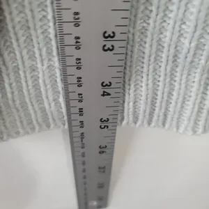 Full Circle Trends Hooded Knit Tunic Top or Sweater Dress Grey Sz M Casual Cozy thumbnail 8