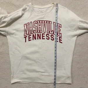 Aeropostale Ivory Nashville Tennessee Long Sleeve Pullover Crew Neck Sweater thumbnail 5