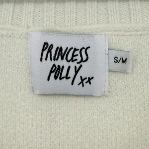 Princess Polly Sleeveless‎ V-Neck Sweater Vest Cream Ivory Women S/M Preppy Y2K thumbnail 2