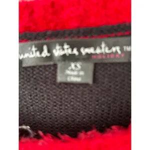 United States Sweaters Holiday Christmas‎ Snowman Sweater Dress XS Sparkle thumbnail 3