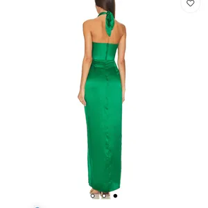 X Revolve Mezcal Gown in Dark Green Amanda Uprichard thumbnail 2