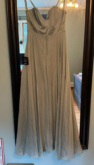 Lulu’s Dreamy Destiny Sage Green Pleated Backless Maxi Dress 👗 thumbnail 7
