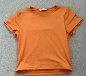 Sincerely Jules Vibrant Orange Crop Top thumbnail 1
