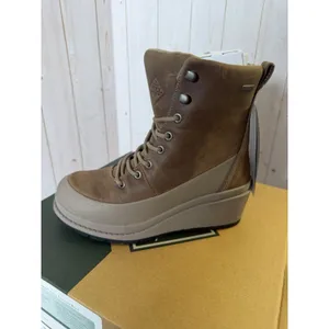 Muck Boot Liberty Wedge Boots Waterproof Women's 5 Taupe Lace Up Leather New thumbnail 7