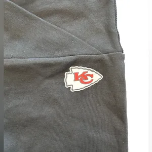 Forever 21 NFL collab Kansas City Chiefs black flare high rise yoga pants NWT LG thumbnail 6