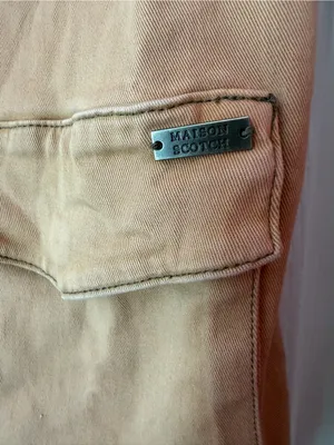 Maison Scotch- Scotch and Soda lightweight camel brown moto jacket- see sizing thumbnail 4