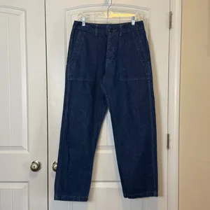 Imogene + Willie Cotton Linen Utility Trousers Jeans M Military Workwear Artisan thumbnail 2
