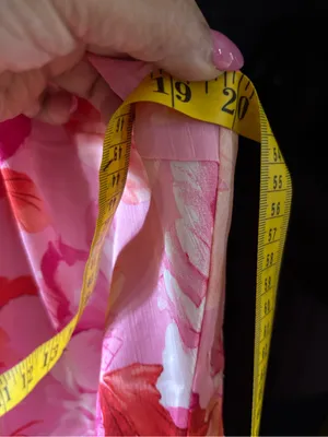 Lulu's Pink & Coral Floral One-Shoulder Midi Dress thumbnail 9