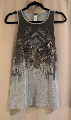 Harley-Davidson Gray Ombre Tank with Metallic Graphic thumbnail 1