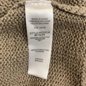 Splendid Women's S Ombre‎ Dip-Dye Cotton Shaker Knit Crewneck Sweater Taupe thumbnail 6