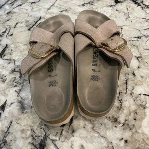 Birkenstock Siena Big Buckle Sandals‎ Washed Metallic Rose Gold thumbnail 8