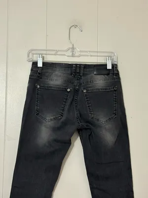 Anine Bing Low Rise Skinny Jeans Faded Black Size 24 thumbnail 8