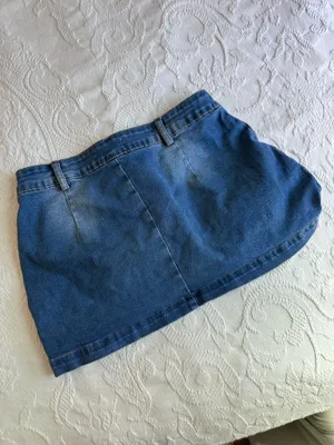 Cargo jeans mini skirt Blue thumbnail 5