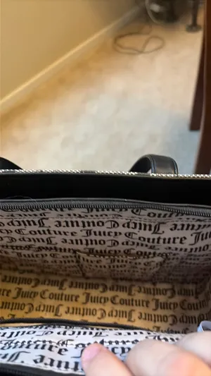 Juicy Couture Black and Grey Logo Tote thumbnail 6