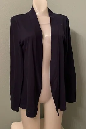 - J Crew Navy Blue Cardigan thumbnail 1