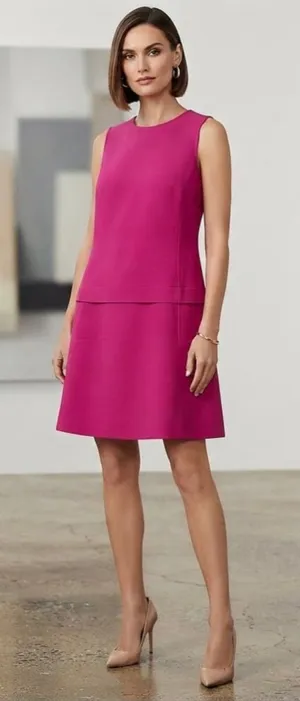 Ann Taylor LOFT pink dress size 2 thumbnail 1