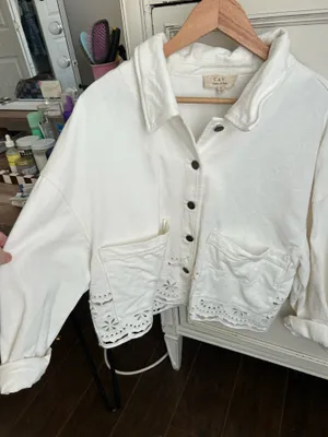 Chelsea & violet White denim matching set  thumbnail 2