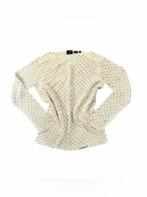 MAG Gold Knit Oversized Boatneck Sweater Sz XS thumbnail 5