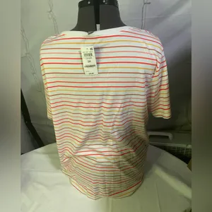 Striped Women's Top - Red and White thumbnail 5
