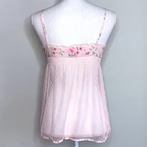 Vintage Victoria’s Secret Rosette Mesh Babydoll thumbnail 2
