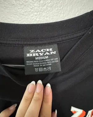 Zach Bryan Long Sleeve Black Size M thumbnail 3