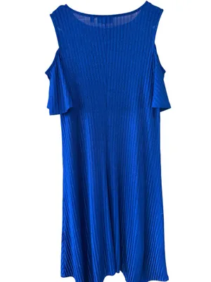 Apt. 9 Cobalt Blue Cold-Shoulder Midi Dress thumbnail 2